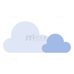 蓝色天空中的白云