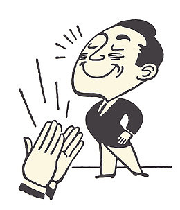 插图鼓掌欢迎演讲者