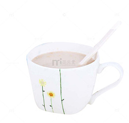 杯子里的营养魔芋粉