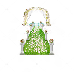 草坪婚礼布置现场