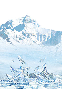 蓝色冰爽化妆品宣传海报