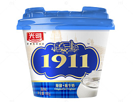 光明酸奶1911包装盒子