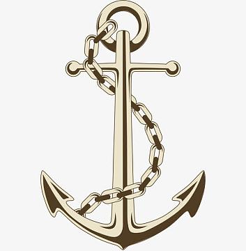 素材aipng矢量图蓝色的船锚aipng矢量图海上运输的轮船aipng卡通精致