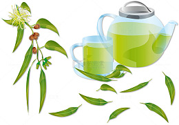 矢量茶具