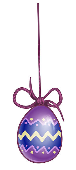 绳子吊着紫色卡通气球