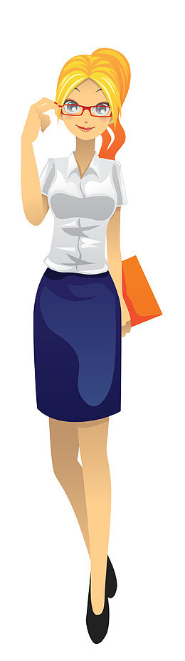 金发美女人物