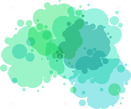 美丽绿色印记效果元素