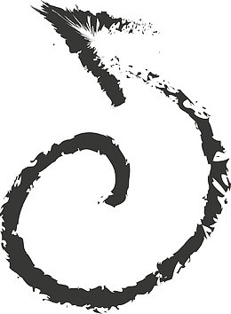 弯曲的手绘箭头