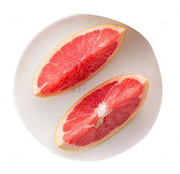 红心蜜柚摆盘