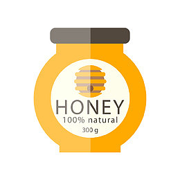 圆瓶装蜂蜜标签