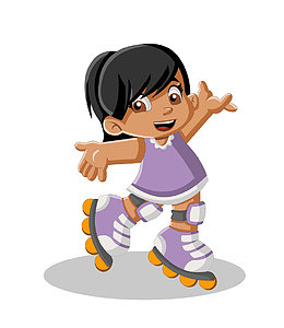 矢量女孩动画图片