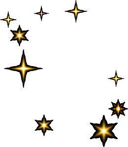 卡通黄色星星