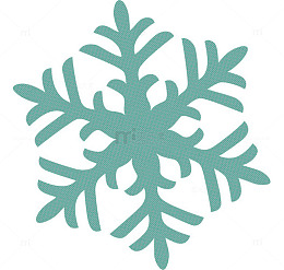绿色雪花素材