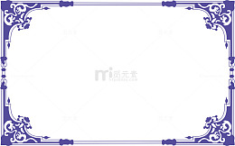 蓝色边框