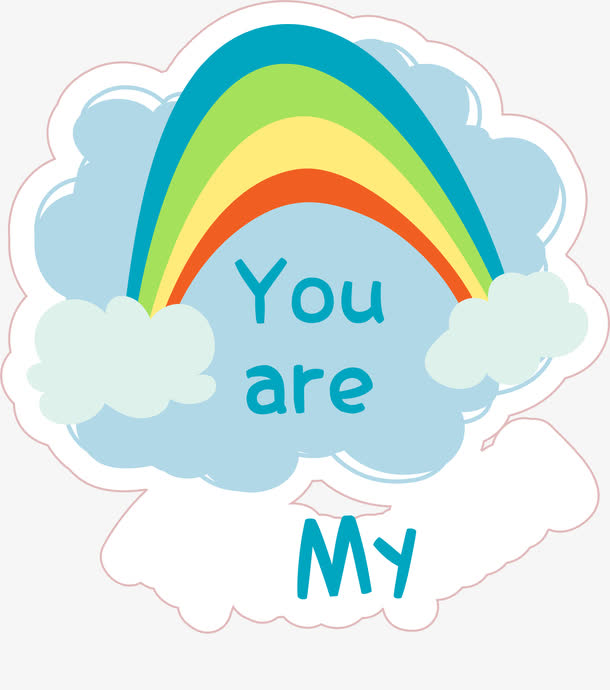 关键词 : 糖果色,蓝色,彩虹,可爱,贴纸标签,矢量图案[声明] 觅元素