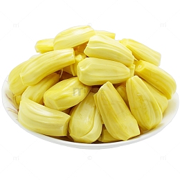 一盘新鲜的菠萝蜜
