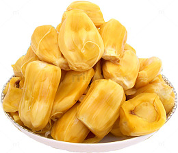 盘装水果生鲜菠萝蜜黄色系食品