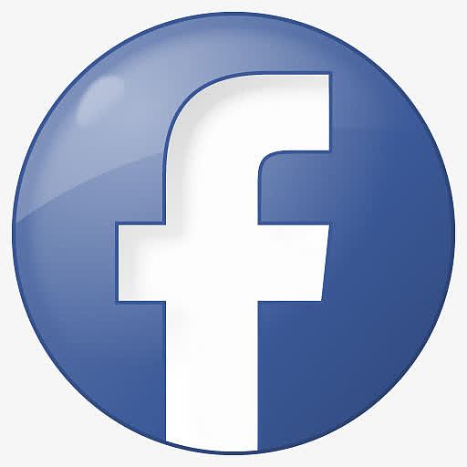 社会facebook按钮蓝色图标