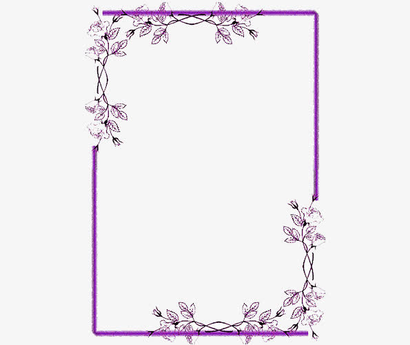 紫色边框免抠素材免费下载_觅元素51yuansu.com