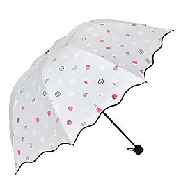 折叠花纹雨伞