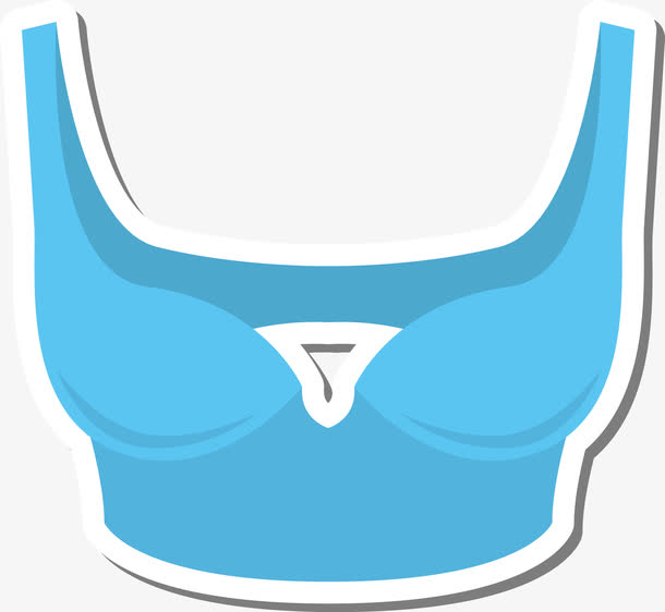 矢量图手绘运动内衣