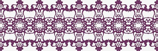 紫色花边框架