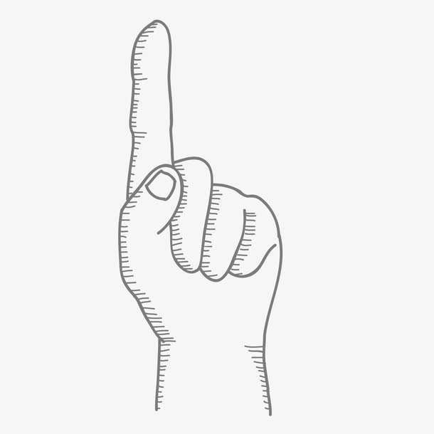 卡通 手绘手势 点击前往