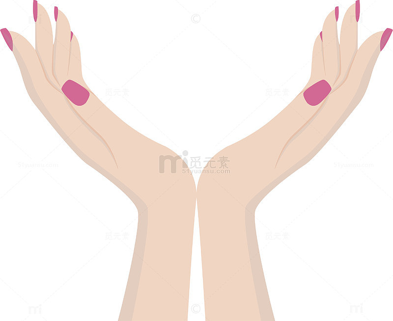 简易的一双女人手