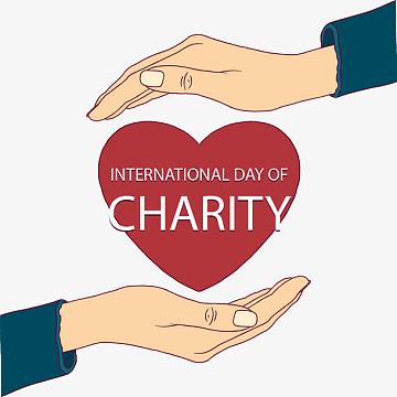 矢量手绘两只手和一颗心