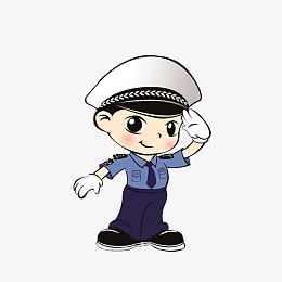 交警的敬礼手势