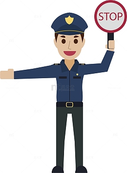卡通交警