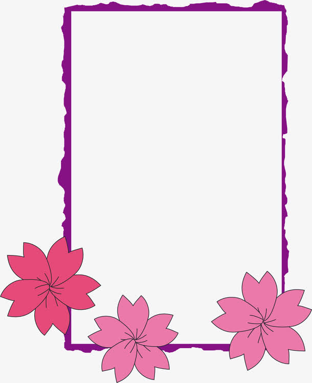 紫色矢量日式边框素材免费下载_觅元素