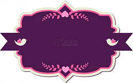 卡通美丽边框纹理