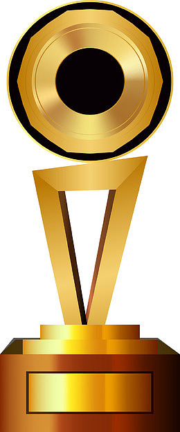 金奖矢量奖杯图