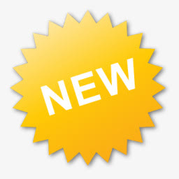 黄色的new标签图标