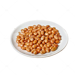 产品实物油炸花生米一盘