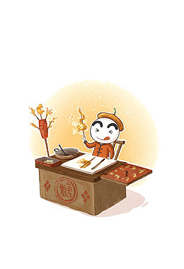 卡通糖画主题图片