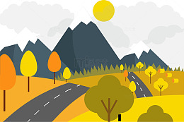 城镇道路矢量
