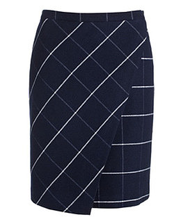 格子半身裙