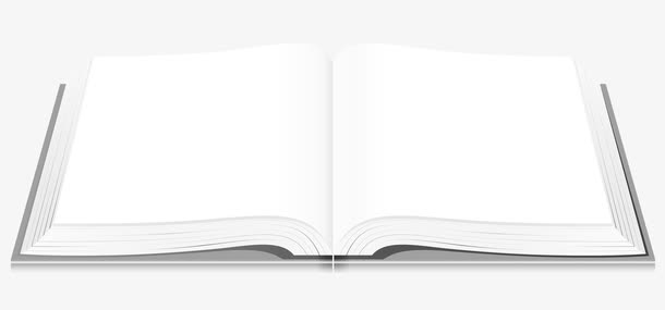 展开的一本书效果元素素材免费下载_觅元素