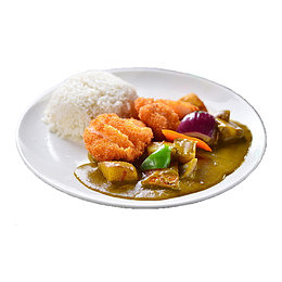 咖喱鸡排饭鸡肉