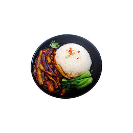 特色肉末茄子盖饭