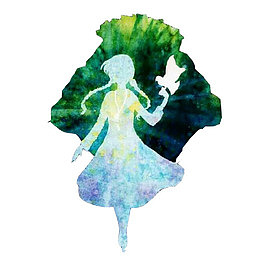 穿舞蹈裙的少女素材图片