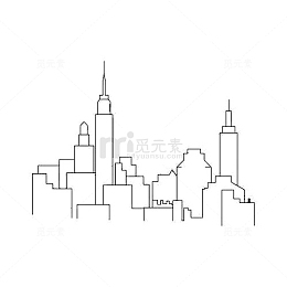 简单的城市简笔