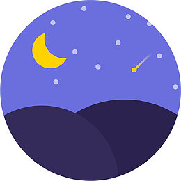 晚上天空Color-Flat-icons
