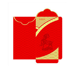 打开的红包展开图