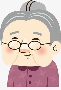 拿着扇子的古装老婆婆