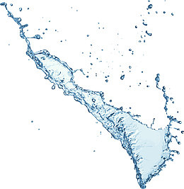 小清新蓝色水流