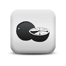 磨砂白广场图标食品饮料食品葡萄