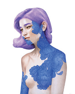矢量女人花